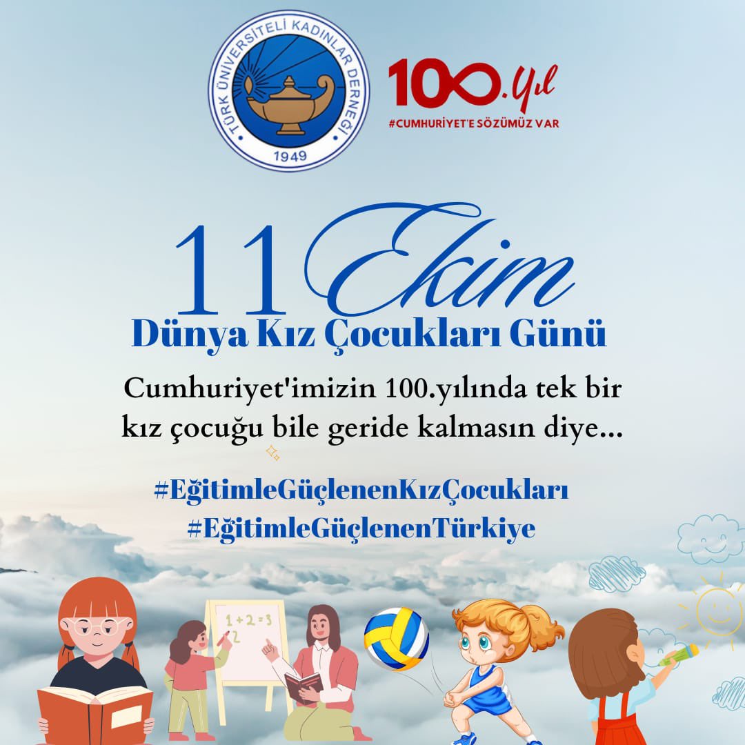 Kız çocuklarının   daha güçlü oldukları, her türlü ayrımcılık ve istismardan korunduğu, bütün haklardan eşit düzeyde yararlandıkları günlere kavuşmak dileğiyle…