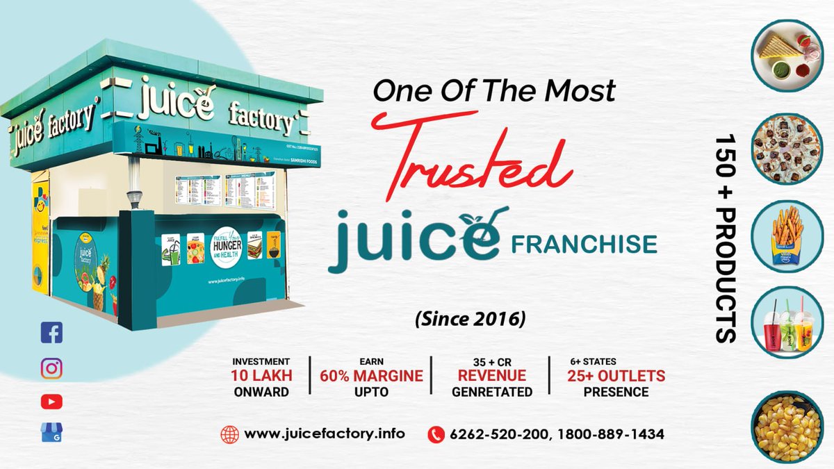 jf_franchise's tweet photo. "Ready to start your own business? Our franchise offers a low-risk, high-returns investment."
#juicefactory #franchiseopportunities #businessopportunity💪 #startyourownbusiness

https://t.co/lamgpQqP1Z https://t.co/S3Shuth8BB