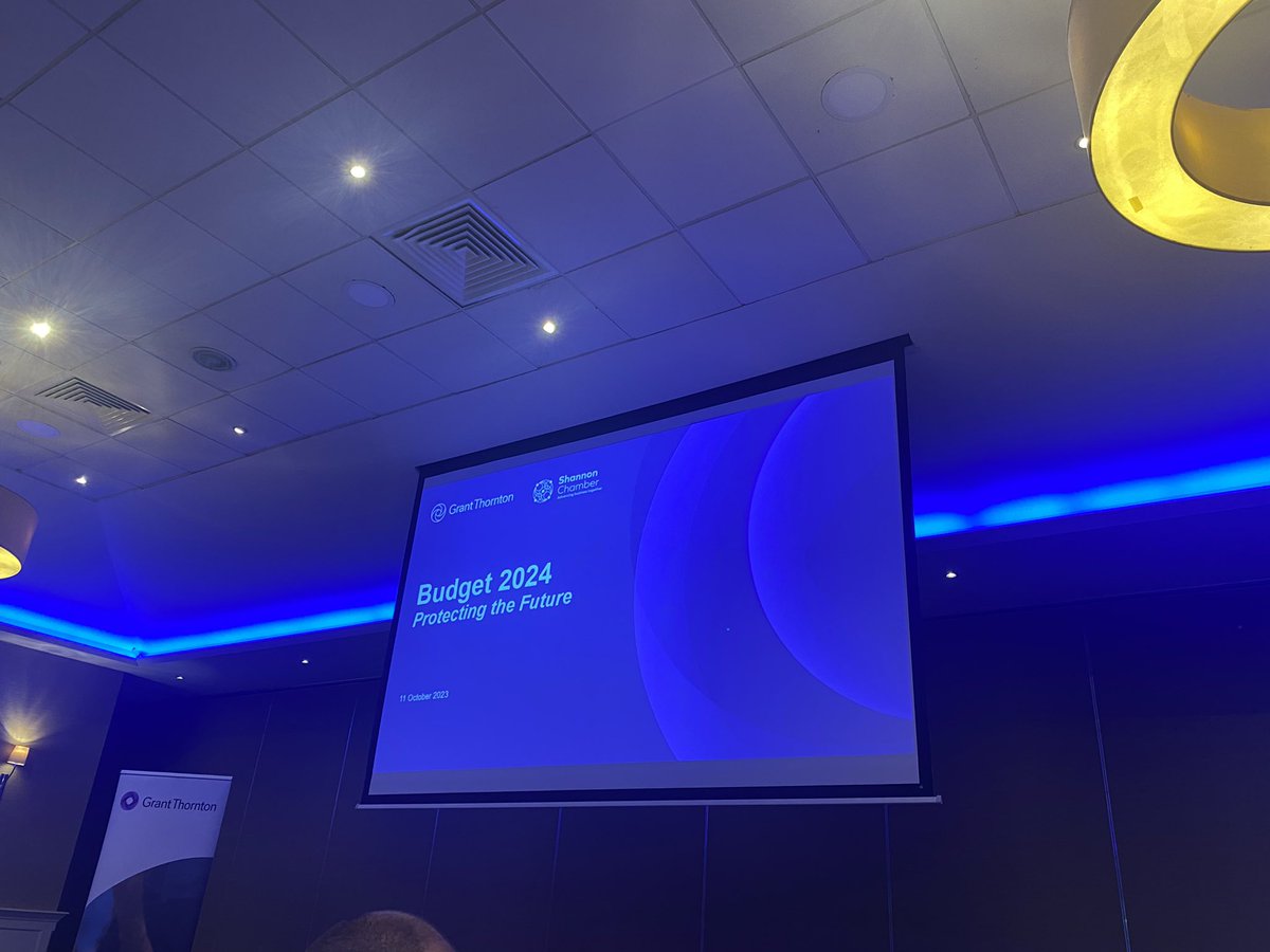 Shannon Chamber (@snnchamber) on Twitter photo Time for a review of Budget 2024 with <a href="/GrantThorntonIE/">Grant Thornton Ire</a> and <a href="/stephenkinsella/">Stephen Kinsella</a>
in <a href="/RadissonBluLime/">RadissonBluLimerick</a> Time for a review of Budget 2024 with <a href="/GrantThorntonIE/">Grant Thornton Ire</a> and <a href="/stephenkinsella/">Stephen Kinsella</a>
in <a href="/RadissonBluLime/">RadissonBluLimerick</a>