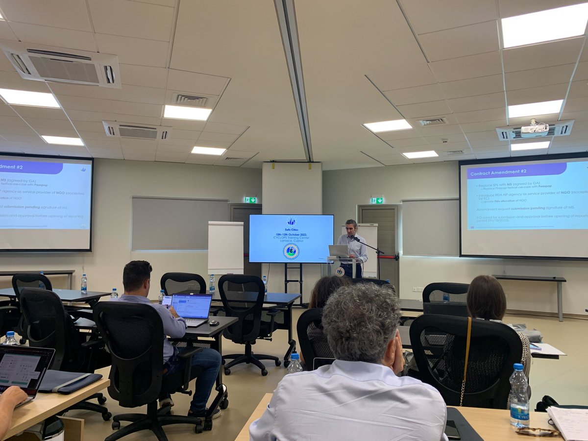 safe_cities_eu's tweet photo. Greetings from Larnaca! We came to Cyprus to participate in the SAFE-CITIES General Assembly Meeting &amp; Hackathon. The first part of today’s session is devoted to the progress of individual work packages. 📃

#SAFECITIES #publicspace #publicorder #security #safety https://t.co/w3mSbuBC7U