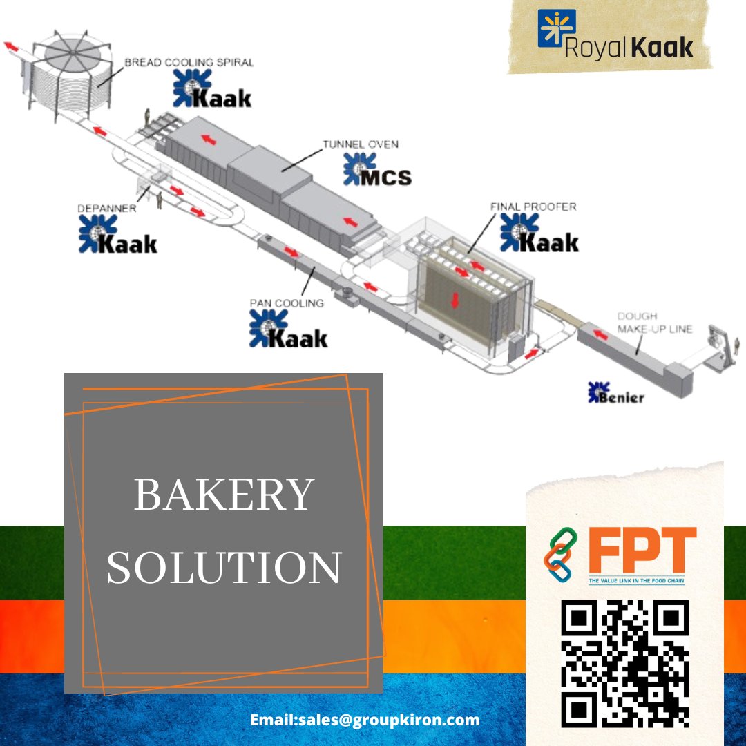FoodProcessin14's tweet image. Experience ease with advanced Bakery technology by Royal Kaak setup by Kiron Food Processing Technologies, equipped with High-tech machinery and Service.

For more information: fptindia.com/kaakgroup

#bakeryequipment #foodprocessingmachinery #bakerymachines #bakeryequipment