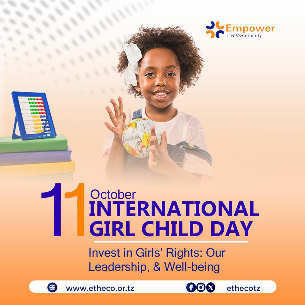 ethecotz's tweet photo. Today, on International Day of the Girl Child, we come together to celebrate the limitless potential, strength, and resilience of girls all around the world. 💪👧

📚 Every girl deserves access to quality education.
🏥 Every girl deserves access to healthcare. https://t.co/1ygVBzreOr