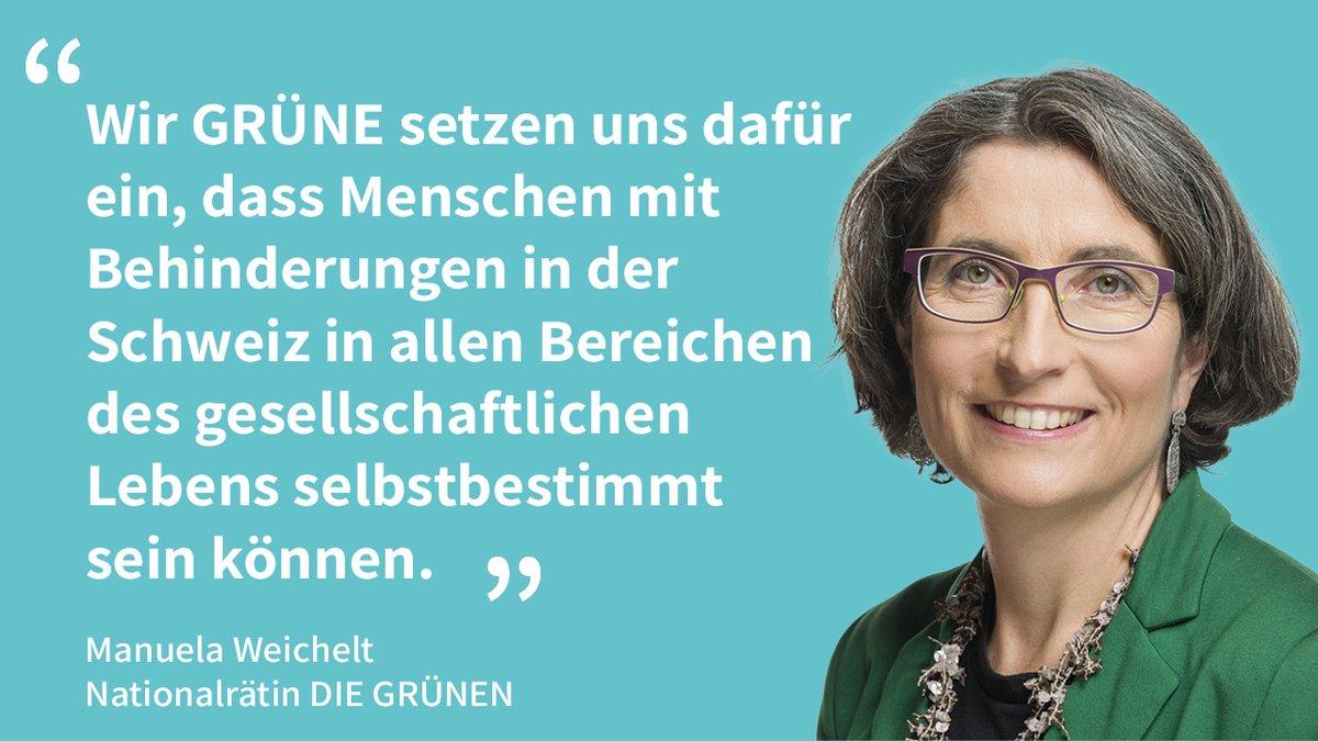 Die Grüne Schweiz ist auf der #Behindertenliste dreimal in Baselland vertreten mit <a href="/TobiFankhauser/">Tobias Fankhauser</a> , Patrizia Tamborrini  und Stefan Huber auf der Liste «Gesundheit und Soziales». 🙌

Alle Infos: 
proinfirmis.ch/wahlen2023

<a href="/ManuelaWeichelt/">Manuela Weichelt</a>