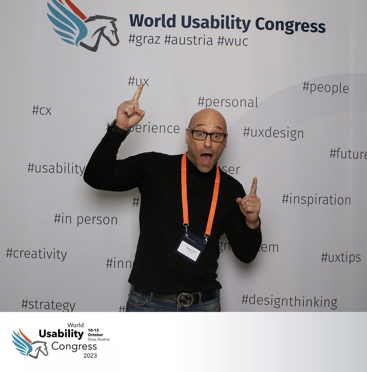 andreapicchi's tweet photo. Excited to speak this morning at the World Usability Congress 2023 about Design Leadership. @worlduxcongress #wuc23 https://t.co/L33dLk8Mu2