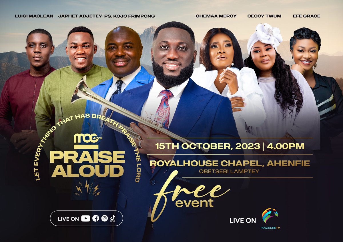 MOGmusic_'s tweet photo. On Sunday we are not having a concert, it’s not a recording, it’s not another event. It’s an ENCOUNTER. 
Get your white handkerchiefs ready. 
Don’t forget to also write 5 things you will want God to do for you before the end of the year. 
Come with an expectation and please don’t come alone
Venue: Royalhouse  Chapel Ahenfie. 
Time: 5pm