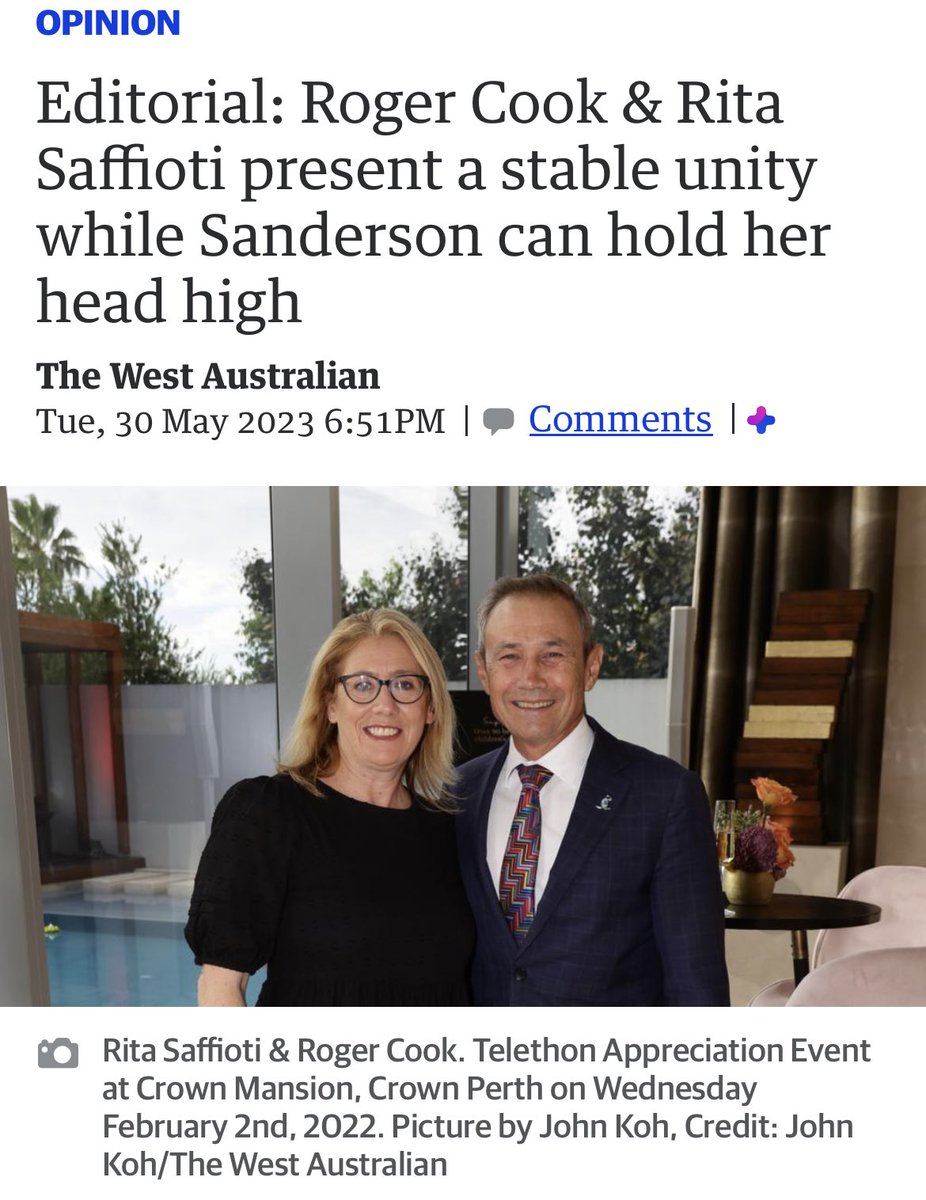 This seems such a long time ago.  Since then we have seen an enormous backlash on Aboriginal Cultural Heritage (backflip included) and ongoing chaos in the health system and more delays and cost blow outs in WA infrastructure projects as highlighted by the Auditor General