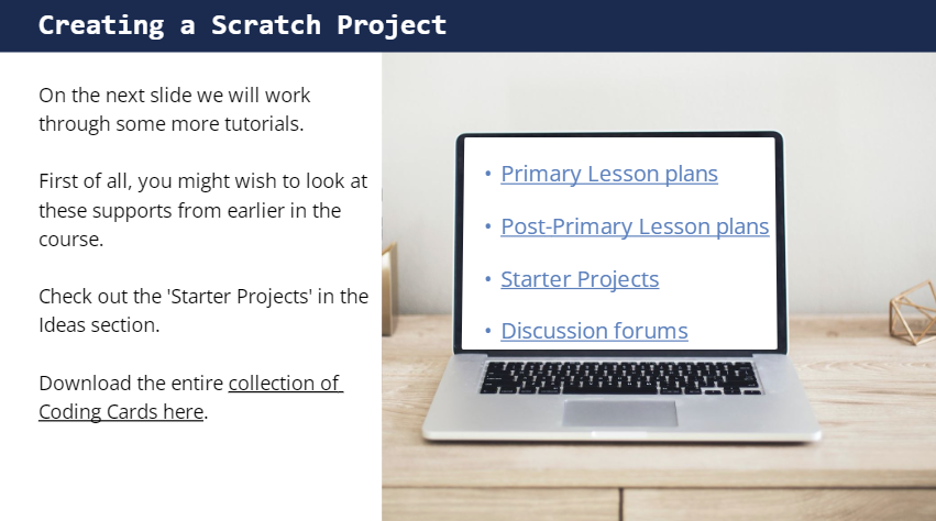OideTechinEd's tweet photo. Learn about #Coding in the classroom at your own pace with our short online course. There is an e-tutor if you need help! 

Enrol: https://t.co/cTr8z3I5Kz 

#ICTonlinecourses @oide_Ireland @scratch_ie @LeroCentre @DCU_IoE @CodeWeekIRL @weaveproject @AskeaBoysCarlow #CodeWeek https://t.co/vrt9nPkY3z