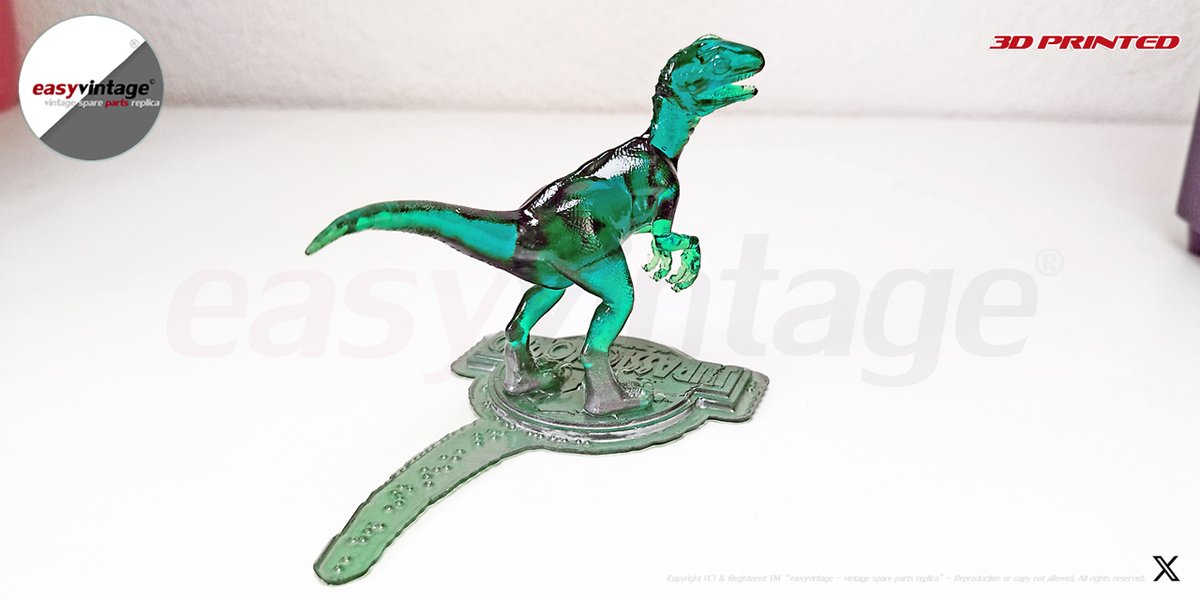 🌟Just can't resist trying this new translucent/glowing material with one of our favourite subjects : #3Dprinted Velociraptor 🦖

🌋 <a href="/easyvintagepart/">easyvintage</a>  ☄️