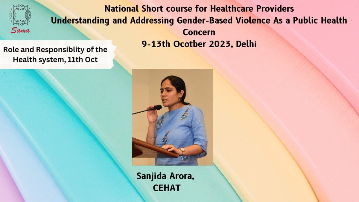 WeAreSama's tweet image. 📣 #GBV sessions with healthcare providers. Active discussions ongoing during Sama short course. 
October 9-13 | New Delhi
#Towards #Change