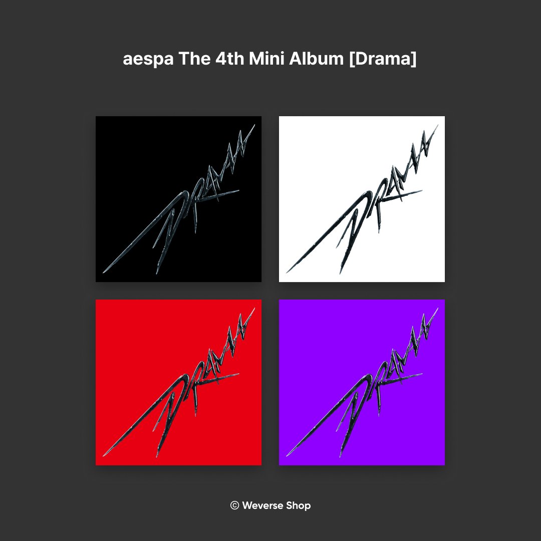 #aespa (<a href="/aespa_official/">aespa</a>) 
The 4th Mini Album [Drama] 
예약 판매 안내! 

한층 더 강렬하게 돌아온 #에스파 의 #Drama 를 
#WeverseShop 에서 만나보세요💗

🗓️ 예약 판매 기간 :10월 11일(수) 5 PM ~ 11월 9일 (목) 11:59 PM
💿 출시일 : 11월 10일 (금)
🛒 weverseshop.onelink.me/BZSY/jpprb9bw