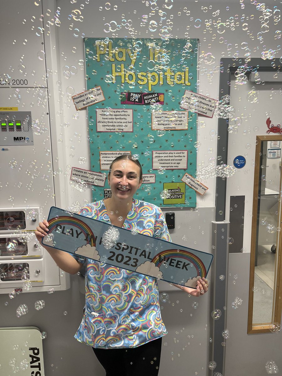 We’re celebrating Play in Hospital week in PED, and the amazing work our play specialist Natasha does in the department #PIHW