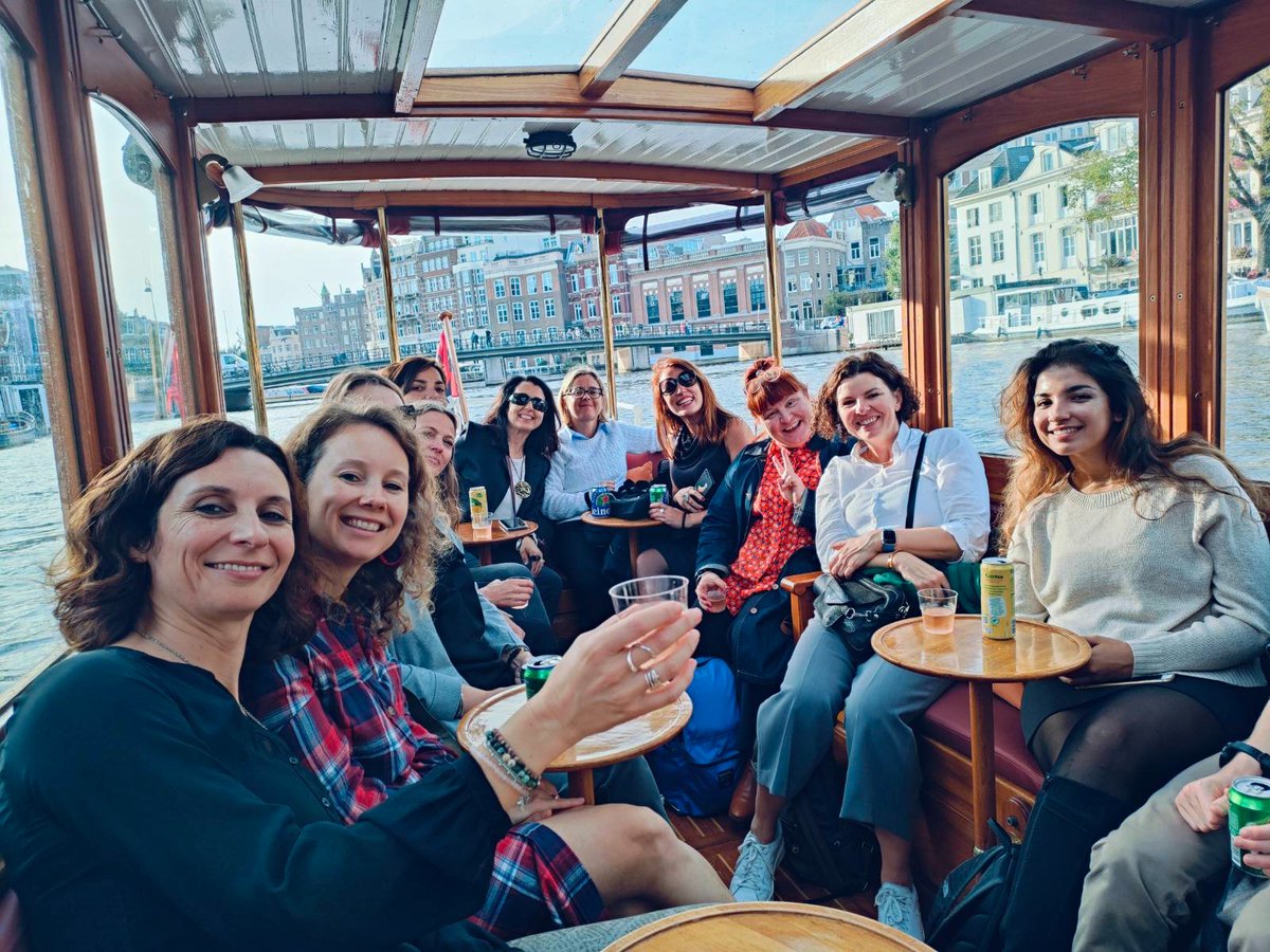 ici_project's tweet photo. After an intense #ICI meeting, we truly cherished the #Black_Heritage_Boat_Tour in Amsterdam (info@blackheritagetours.com). Do not miss it, if you can! A-M-A-Z-I-N-G! And to finish the day, a great partner dinner. Now, back to meetings @HvA.  
@Erasmus_Project #intled #HigherEd https://t.co/ZPr0cy1Kop