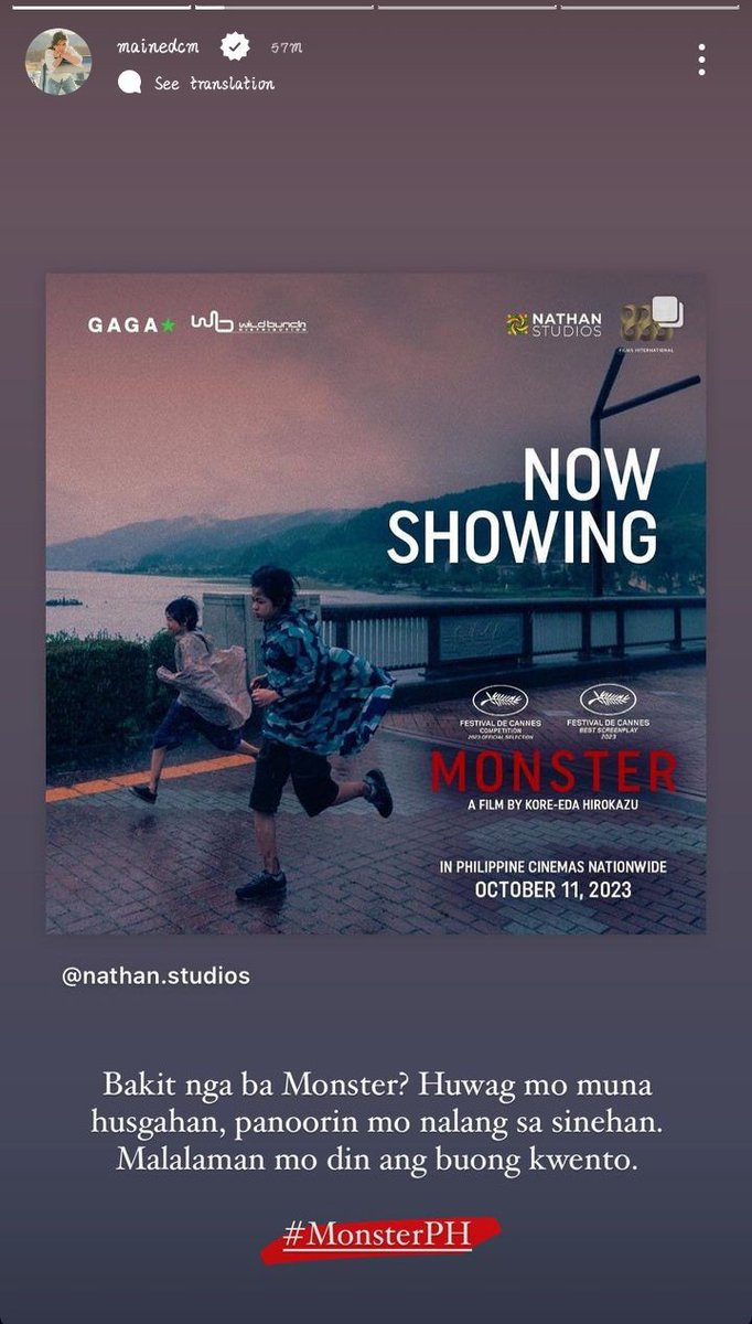 mainernimaine's tweet photo. Maine's IGS ✨
Now Showing #MonsterPH ‼️‼️‼️
@mainedcm |#MaineMendoza
#MaineMendozaAtayde https://t.co/6euyzPd1T3