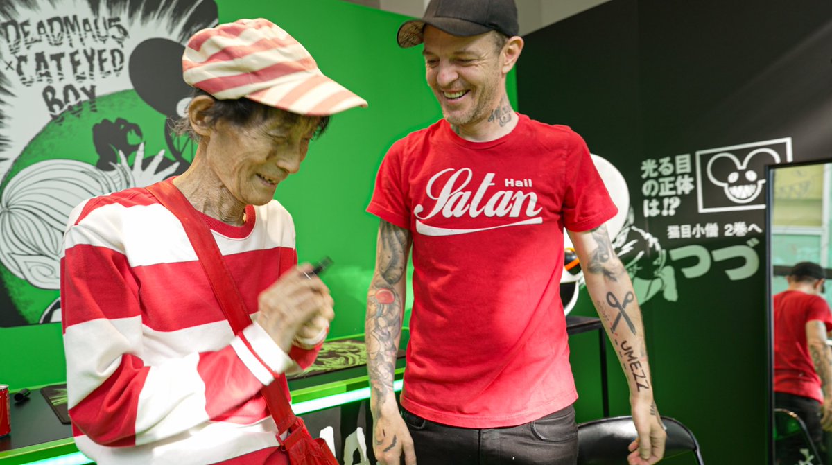 仕上がりはこんな感じ✍️ 嬉しそうなデッドマウスさんと📸 #tatoo