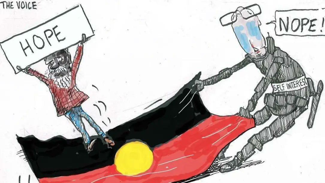 AussieSpock's tweet photo. @LiberalAus It's great to have ears, but if the 
people have no Voice they're not going to be able to get the message out for those ears to hear. https://t.co/VuT729o0qp