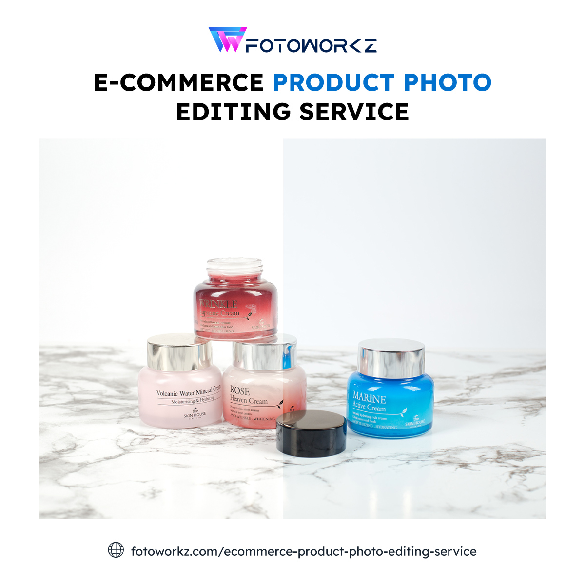 📸 Transform Your E-commerce Game with Stunning Product Photo Edits! 💥 #EcommerceMagic ✨' #ecommerceproductphotoeditingservice #productimagebackgroundremoval #clippingpath #ImageMaskingService fotoworkz.com/ecommerce-prod…