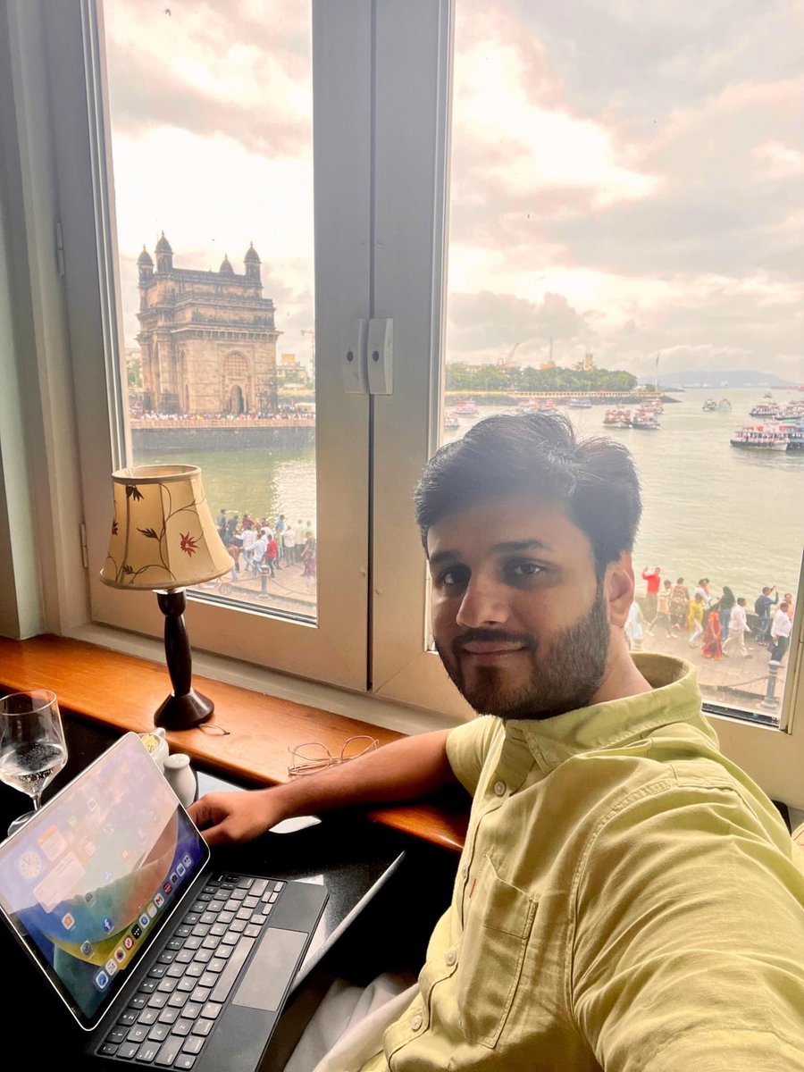 Sipping Tea ☕ with a view fit for royalty at the iconic Taj Mahal Hotel 🕌 

#TeaTime #RoyalExperience #TajMahalHotel #RoyalTreat #SipWithAView #TajMoments #gatewayindia #indiagate #TechEntrepreneur #itbusinessman #pmcommu #pm #parmarth