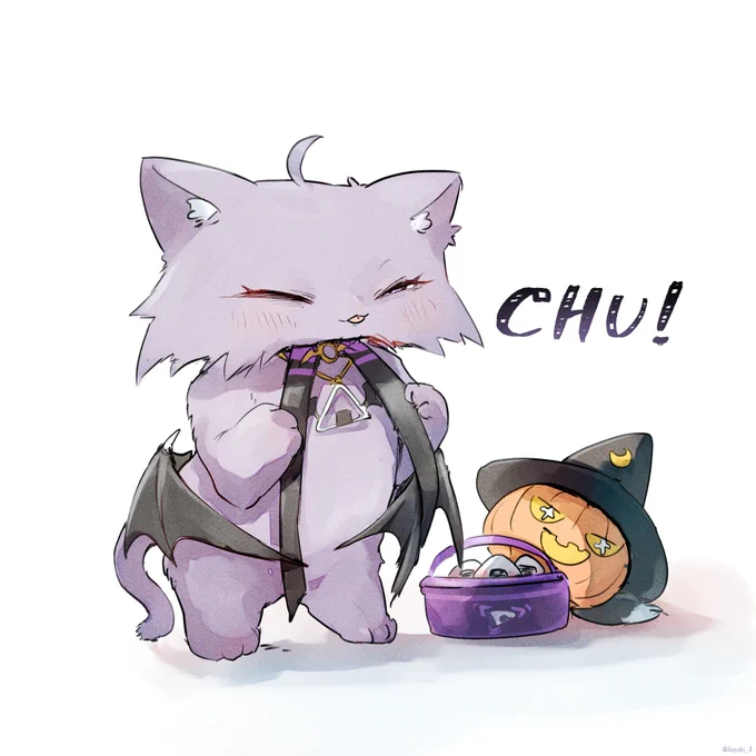 ハロウィン準備中 #絵かゆ
