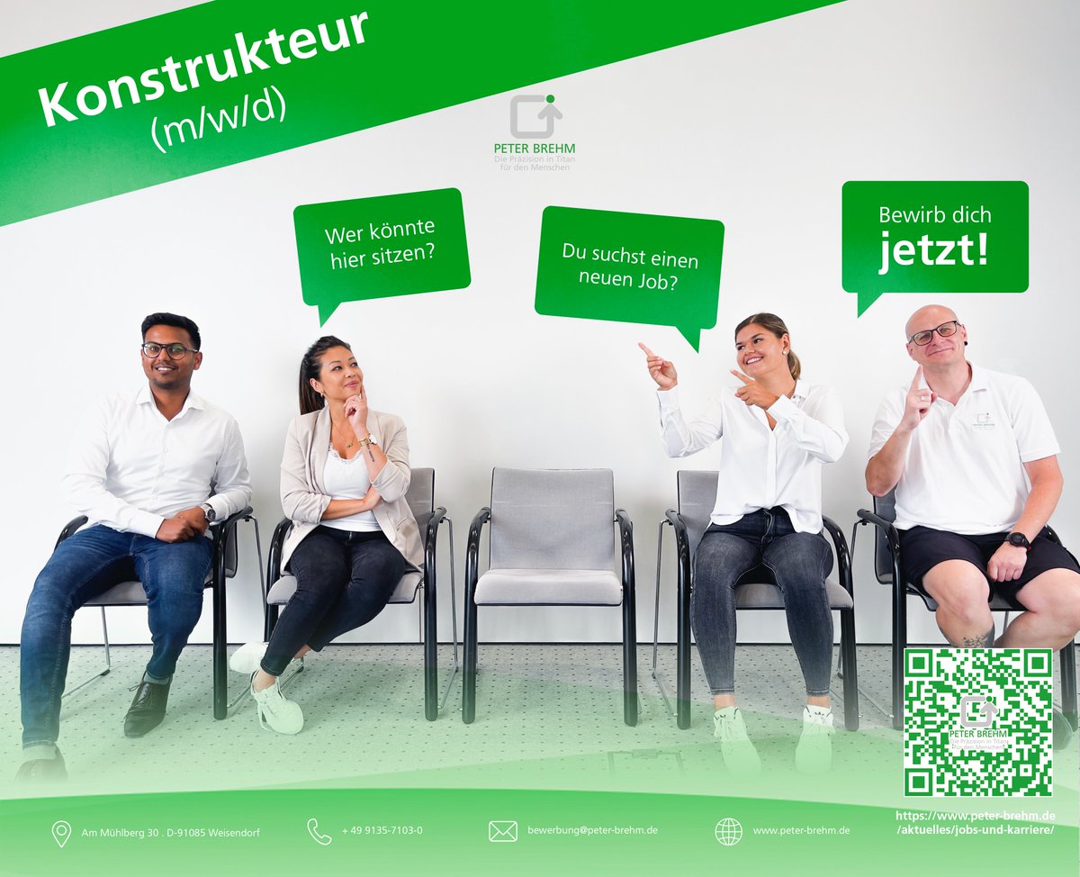 PETERBREHM_GmbH's tweet photo. Lust auf Veränderung? Werden Sie Teil vom Medizintechnikhersteller #PETERBREHM! Das Konstruktions-Team freut sich auf Ihre Unterstützung im Bereich Entwicklung als Konstrukteur (m/w/d). Details: https://t.co/7jI71ZDLYF. #MedTech #Stellenangebot https://t.co/WEqd7VCHv7