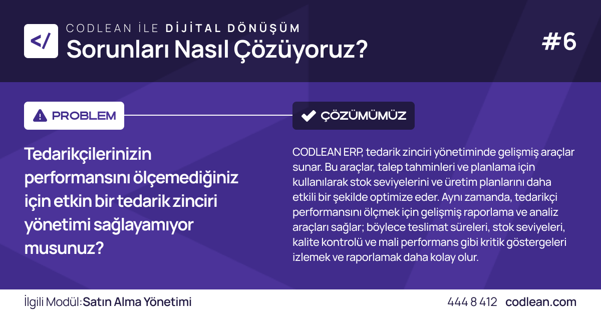 Dijital Dönüşüm serimize Satın Alma Yönetimi Modülü ile devam ediyoruz. Satın Alma Yönetimi Modülü, tedarik süreçlerimizi dijitalleştirerek daha akıllı ve rekabetçi bir satın alma süreci oluşturmaya odaklanıyor.

#yazılım  #satınalma #codlean