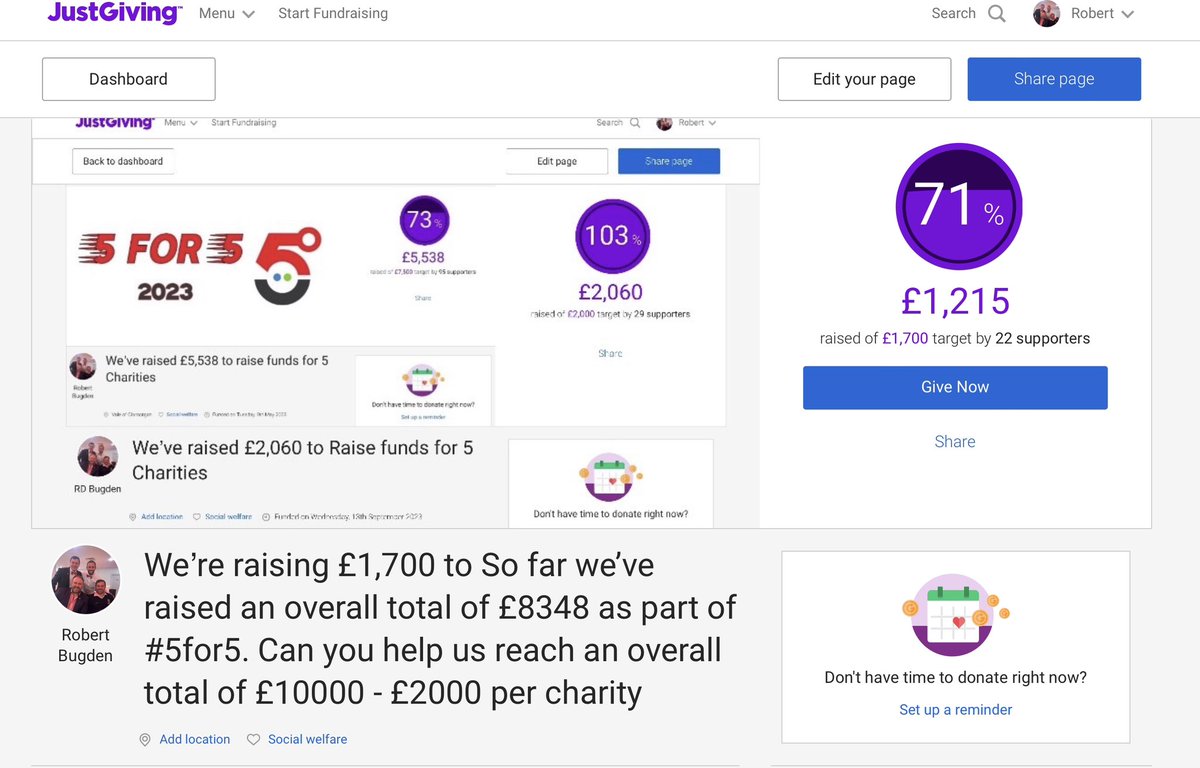 bugden417's tweet photo. Wow 5 1/2 m in the bank! Very lucky man to have such an amazing team #family supporting me. Back training already. Maybe just maybe we can hit Β£10000 #total ππ. #Thankyou for EVERYONES kind donations it means a lot and every penny goes to #supportthosewhosupportothers #5for5 https://t.co/4XRy70Oy1V