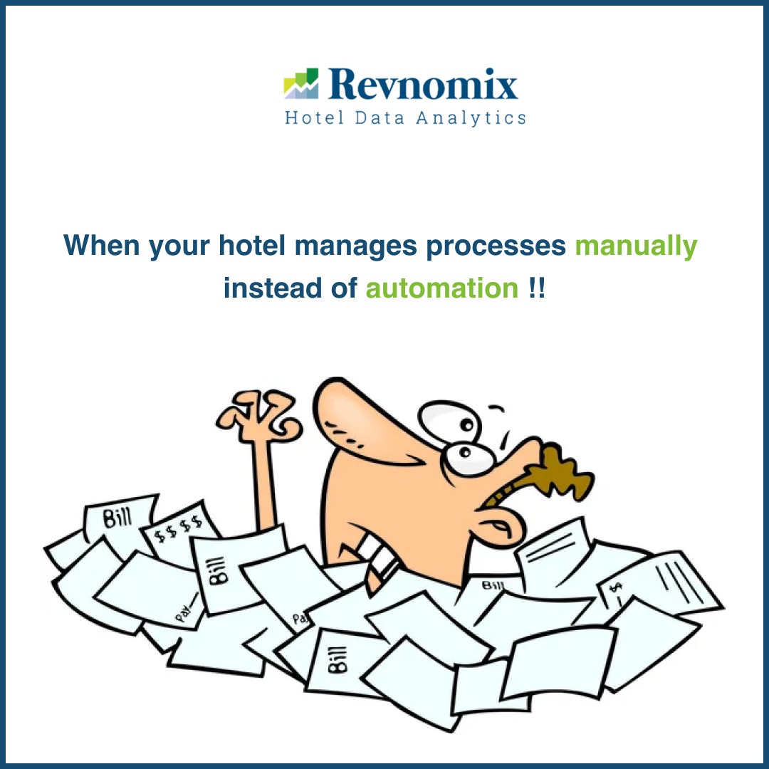 Revnomix's tweet photo. Are you looking for process #automation for higher #efficiency in your #hotel? @Revnomix is here to boost your hotel #revenue by streamlining your #datamanagement activity, automation of reports, complete packaging of dashboard, actionable insights &amp; more: https://t.co/g6cdMRwQEp https://t.co/cMHYzrgKAd