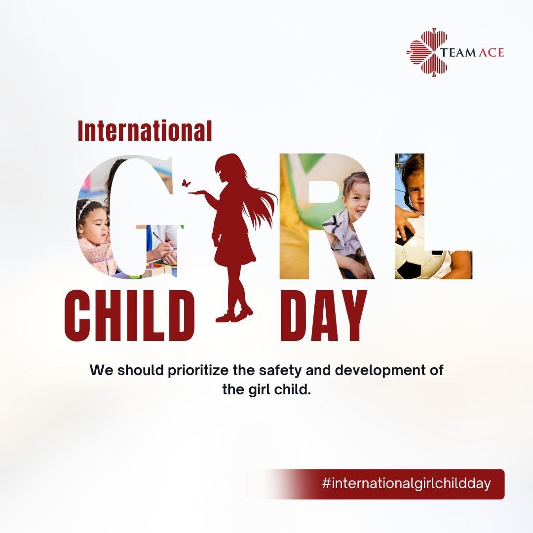 Girls can be anything but not weak. Let us empower all girls of the world. 

Happy International Day of Girl Child. 

#teamace #internationalgirlsday #girlchildday #happyinternationalgirlchildday