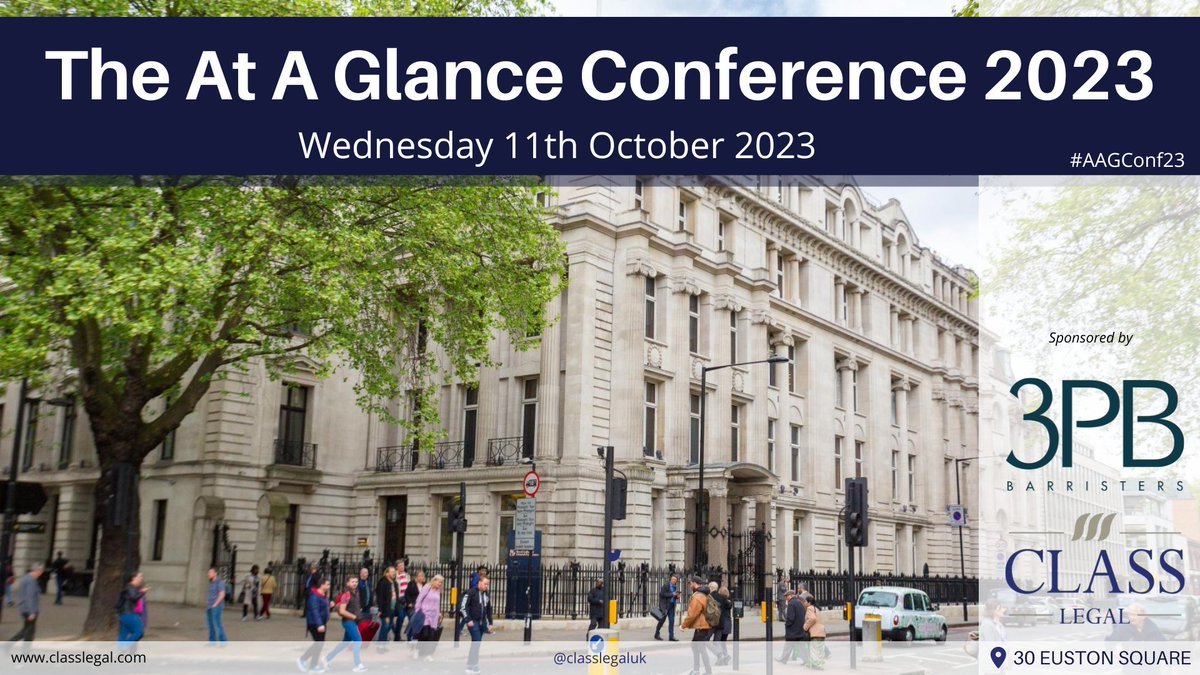Today is the day! 

We are excited to be welcoming delegates to the At A Glance Conference 2023 at 30 Euston Square! 

View the progamme for this year’s conference: ow.ly/KN9S50FYHkO

#FamilyLaw #AAGConf2023