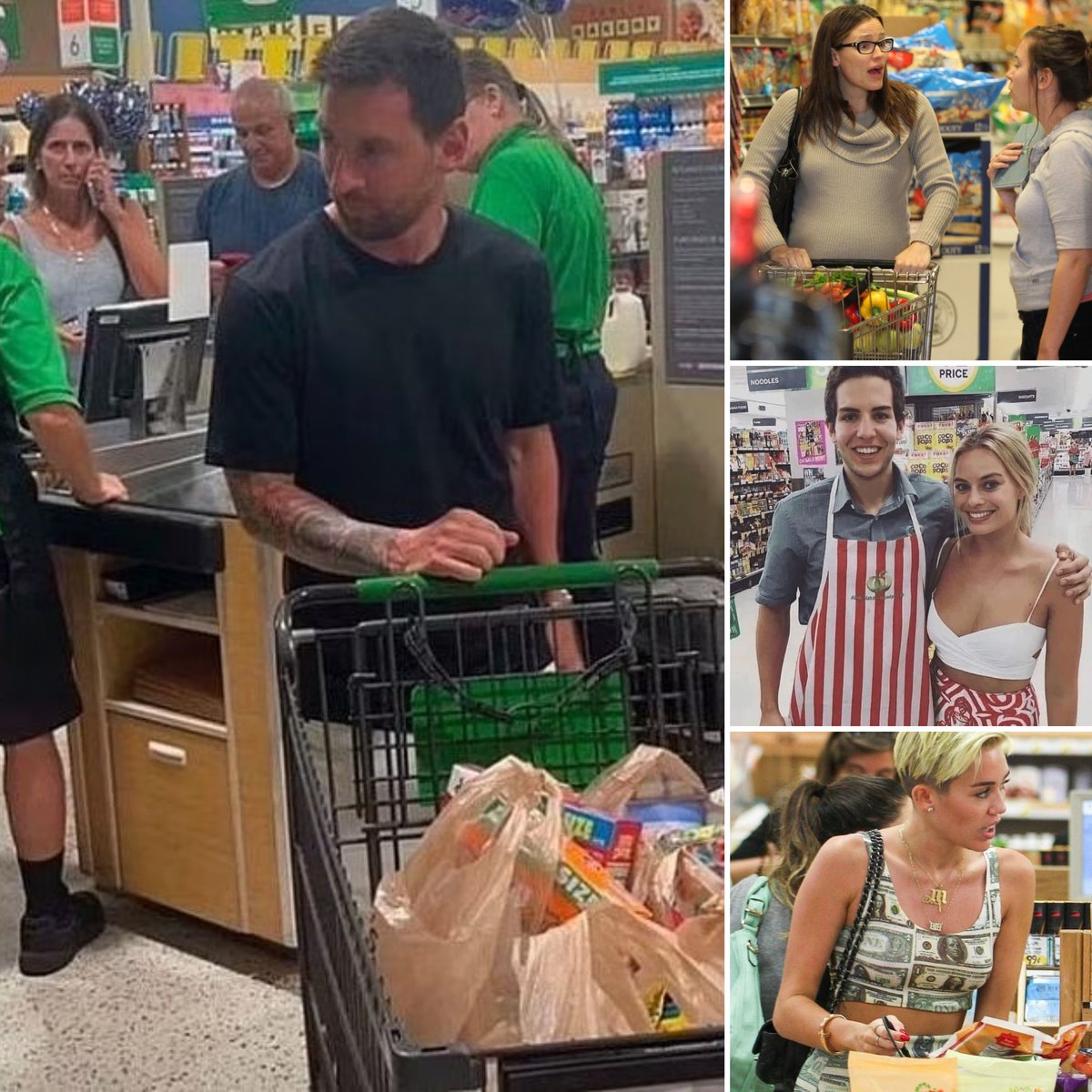 Doortraveler1's tweet photo. Here are some celebrities who pick up food and essentials at supermarkets.