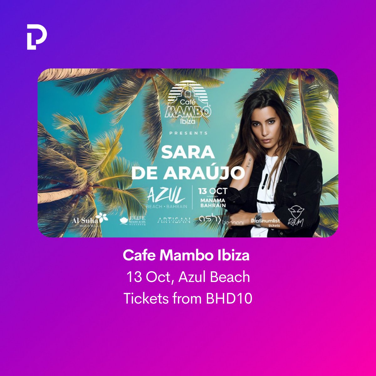 Platinumlistbh's tweet photo. 🌟 Elevate your weekend in Bahrain! Discover the events and brunching experiences around you! 🥂

From Café Mambo Ibiza at Azub Beach, to Desi Night, to Spanish Brunch and more!

Event Guide &amp; Tickets: https://t.co/4xi28lz4Hf https://t.co/UObamhUmBQ