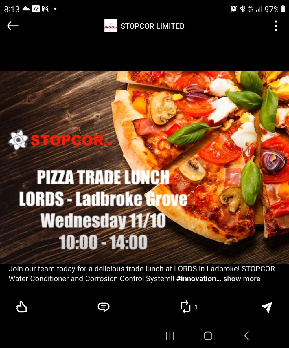 Kevinbeecher's tweet photo. Free food at lordsladbrokegrove if you like pizza pop on down. #lordsladbrokegrove #freepizza https://t.co/q3f4uHRfCD