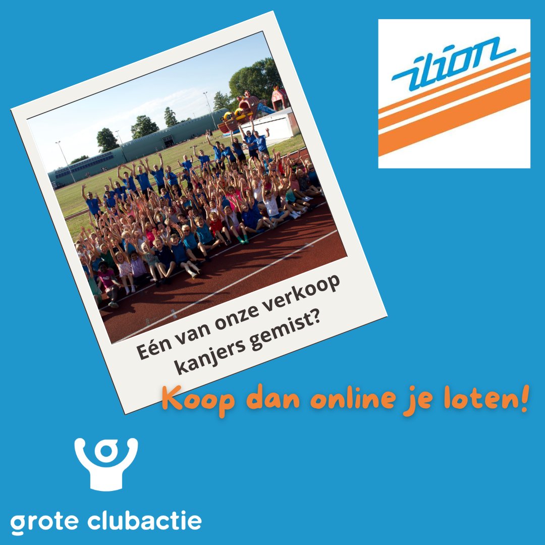 Onze kanjers hebben inmiddels al flink wat loten verkocht en we zijn daardoor hard op weg naar een mooie opbrengst. 

Heb je onze kanjers gemist?
𝐊𝐨𝐨𝐩 𝐝𝐚𝐧 𝐨𝐧𝐥𝐢𝐧𝐞 𝐣𝐞 𝐥𝐨𝐭𝐞𝐧! ⤵️
lot.clubactie.nl/lot/arv-ilion-…

#arvilion #groteclubactie #groteclubactie2023 #zoetermeer