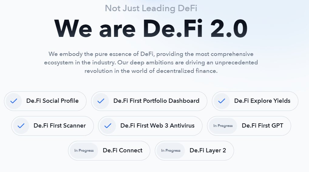 De.Fi 2.0 is revolutionizing finance! With cutting-edge technology, we're changing how you interact with your assets. 

Join the revolution: de.fi/2.0/MCO7Vz 
#DeFi  #FinanceFuture