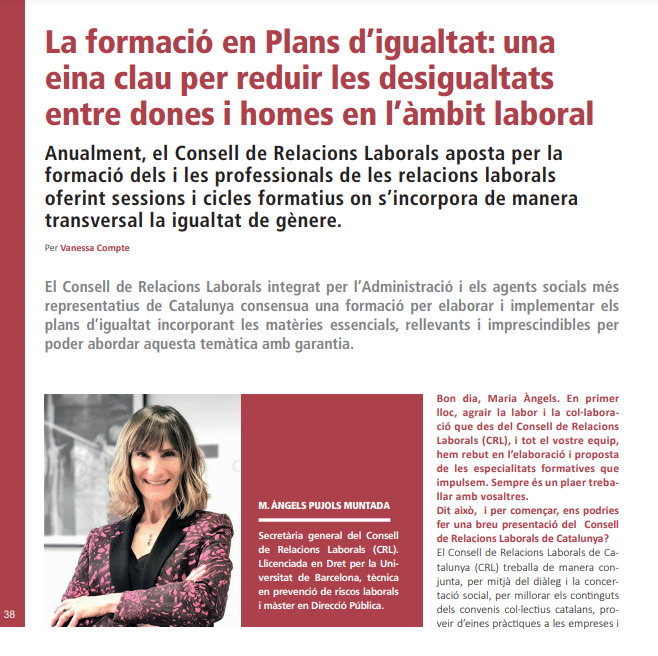 🙌Descobreix més sobre la nova formació en #PlansdIgualtat com a eina clau per reduir les #desigualtats entre #dones i homes a la feina

✅Tota la informació a l'article de la revista INFORMA'T28 del <a href="/fpo_continua/">Formació contínua</a>

👉tuit.cat/7oU6y
👉Properament: tuit.cat/V4xSi