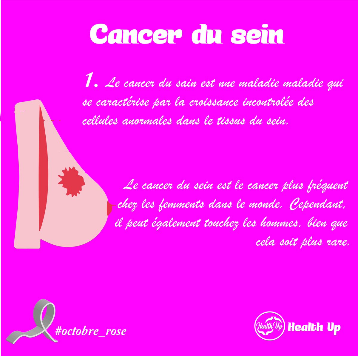 HealthUp35's tweet photo. Tout savoir sur le cancer du sein. https://t.co/IYqzcqrLk5