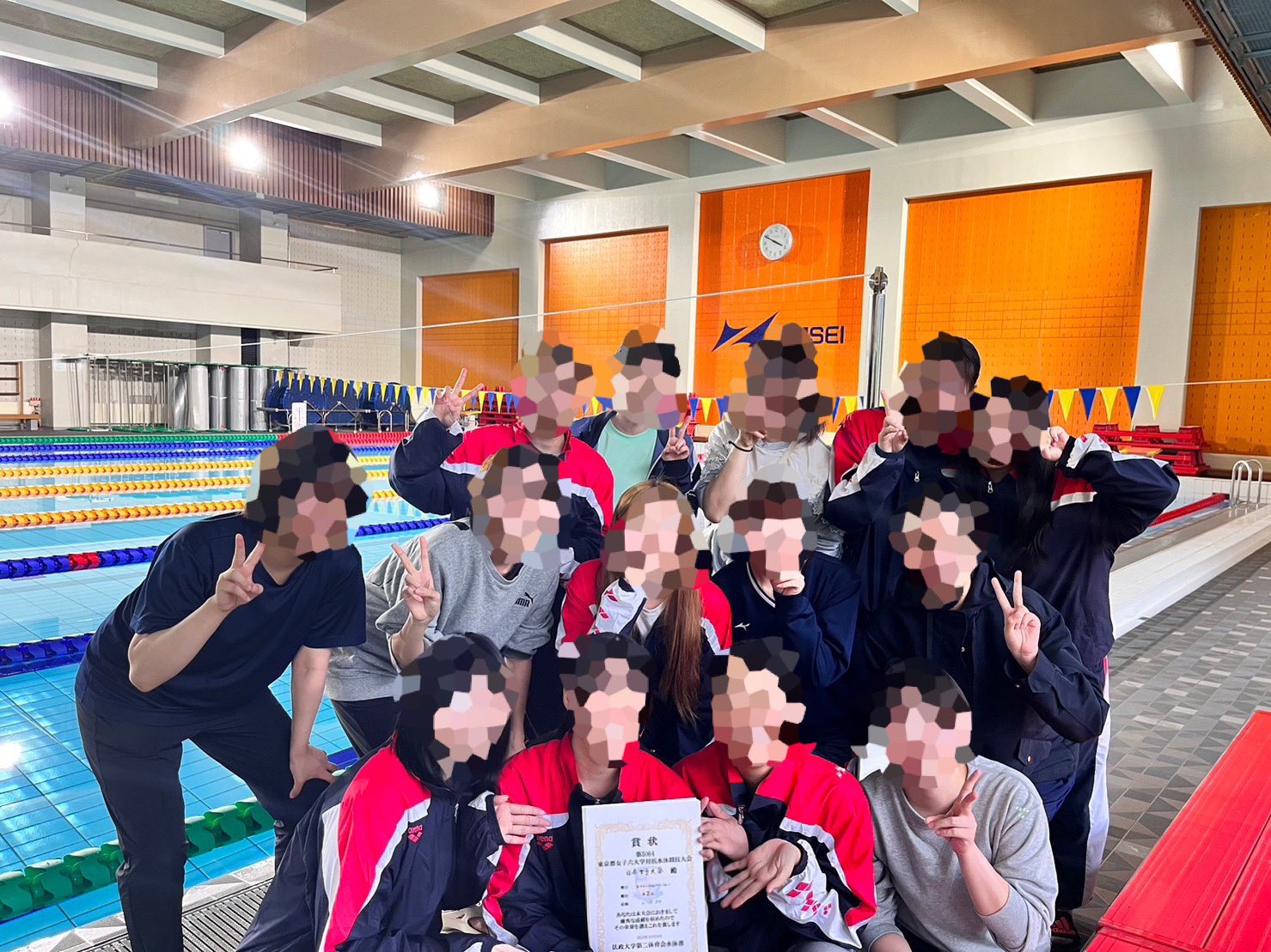 大学水泳大会集合画像 日本女子大学水泳部 (@jwu_swimming) / X