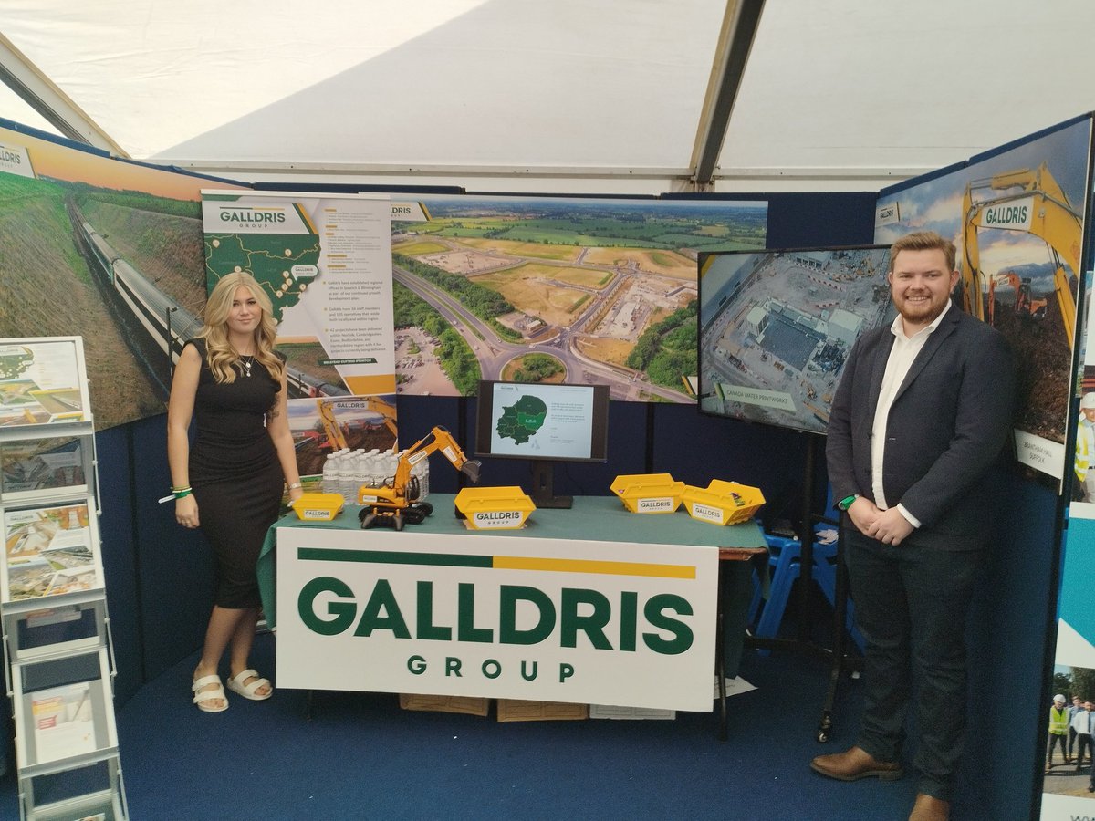 At the Suffolk Careers Show in Trinity Park, ready to welcome visitors to the Galldris stand. Come and say hello and find out about careers in the construction industry. <a href="/Galldris/">Galldris</a> <a href="/BBCSuffolk/">BBC Suffolk</a>