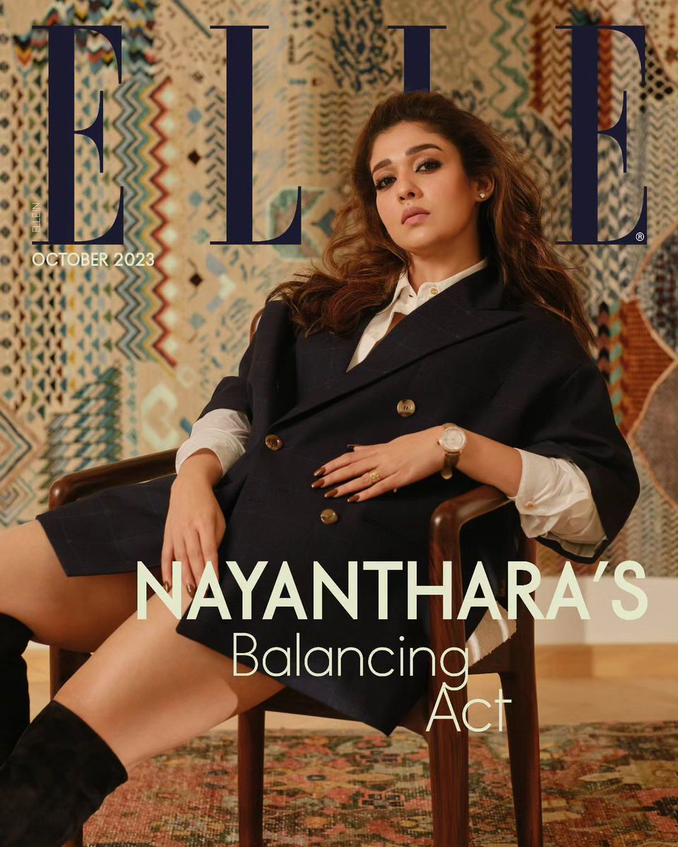 #ELLEDigitalCoverStar: #LadySuperstar Nayanthara's first ever solo cover shoot with ELLE India 😍😍😍🔥🔥🔥 #Nayanthara