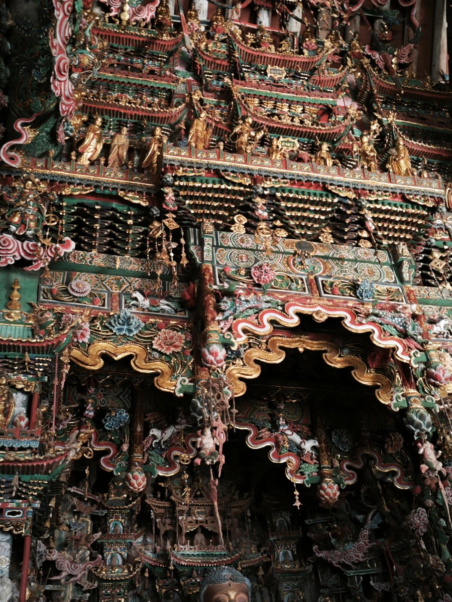 The Temple of One Thousand Buddhas, better known as Xiaoxitian, is located in Xi County, Shanxi Province. Numerous polychrome clay sculptures are integrated into the building’s wooden structure, creating palatial and extravagant scenes of a Buddhist Pure Land.