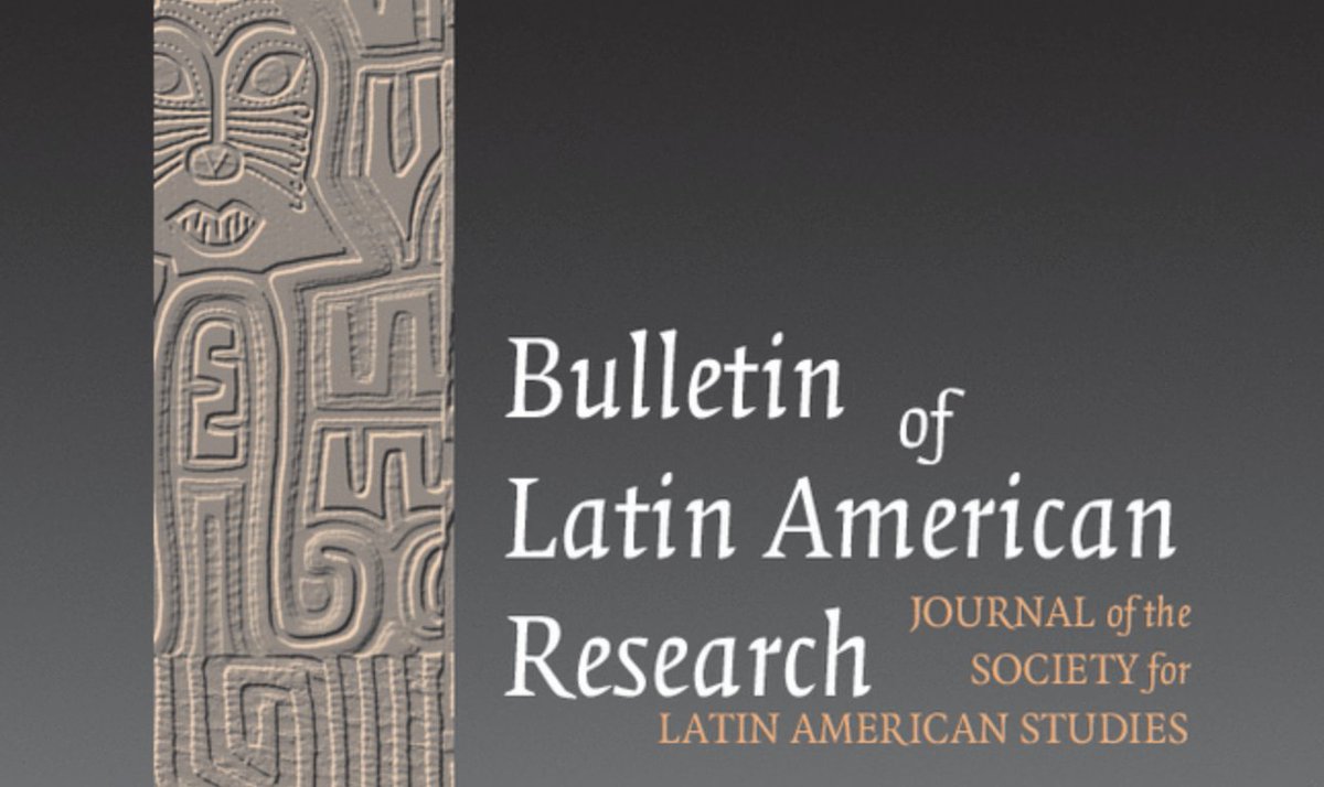 📌OPPORTUNITY: BLAR New Editors📌 The editors of the Bulletin of Latin American Research are looking to appoint new editors to join the existing team of six. We're temporarily increasing the team due to an increase in the number of special issues we are working on. 🧵 (1/5)