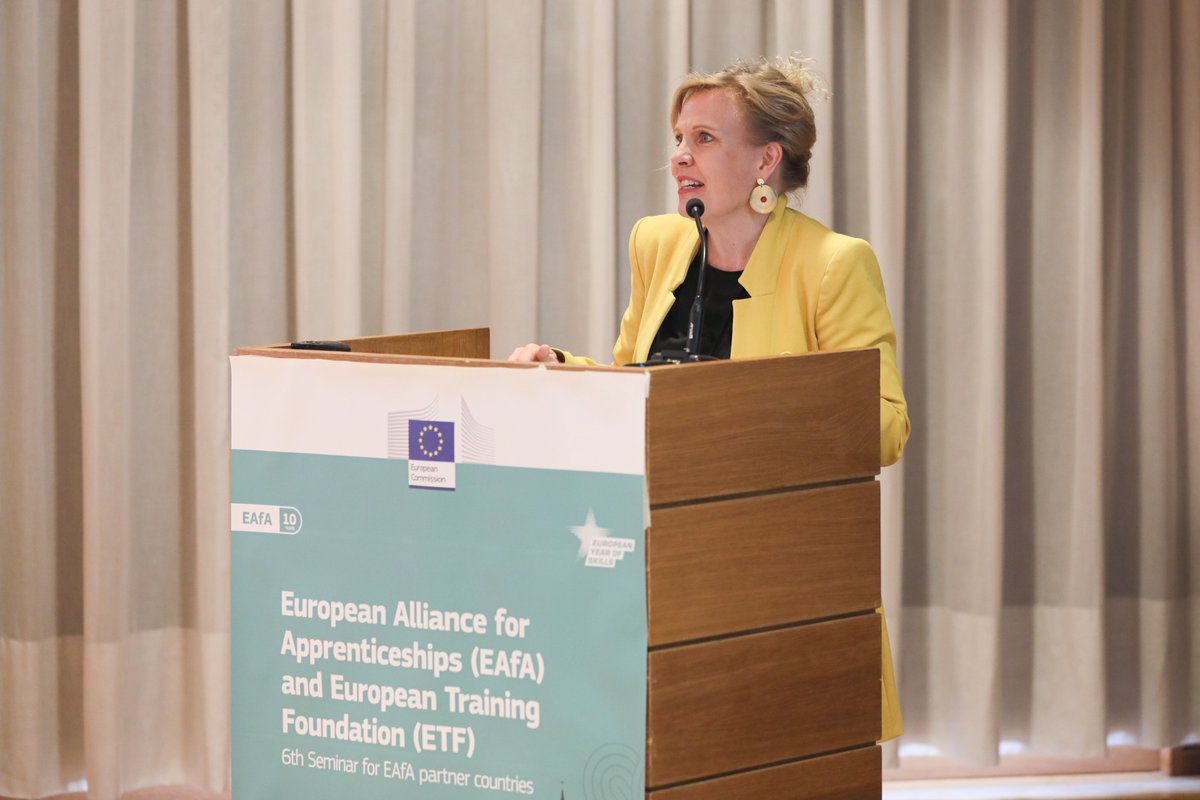etfeuropa's tweet photo. 📢Peer learning for more quality and inclusive #apprenticeships across EU and neighbouring countries key focus of #EAFA event in Turin. 

"Going far together with the added momentum of the #EuropeanYearofSkills" Pilvi Torsti, ETF Director

#ApprenEU #EuropeanYearofSkills https://t.co/TB1p6sJyNX