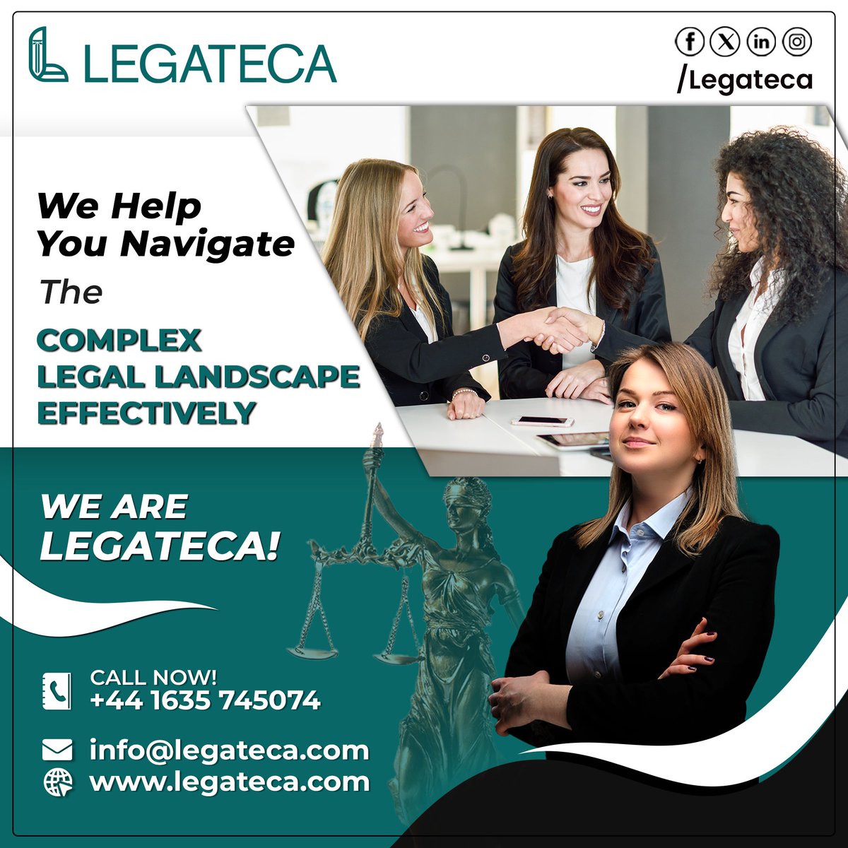 Finding the right lawyer is daunting, especially for first-timers. At Legateca, our experienced lawyers handle diverse legal matters with care & attention. Simplifying complexities, they ensure your ease.
Contact us now!
.
.
.
#legallandscape #legateca #legalservices #legaladvice