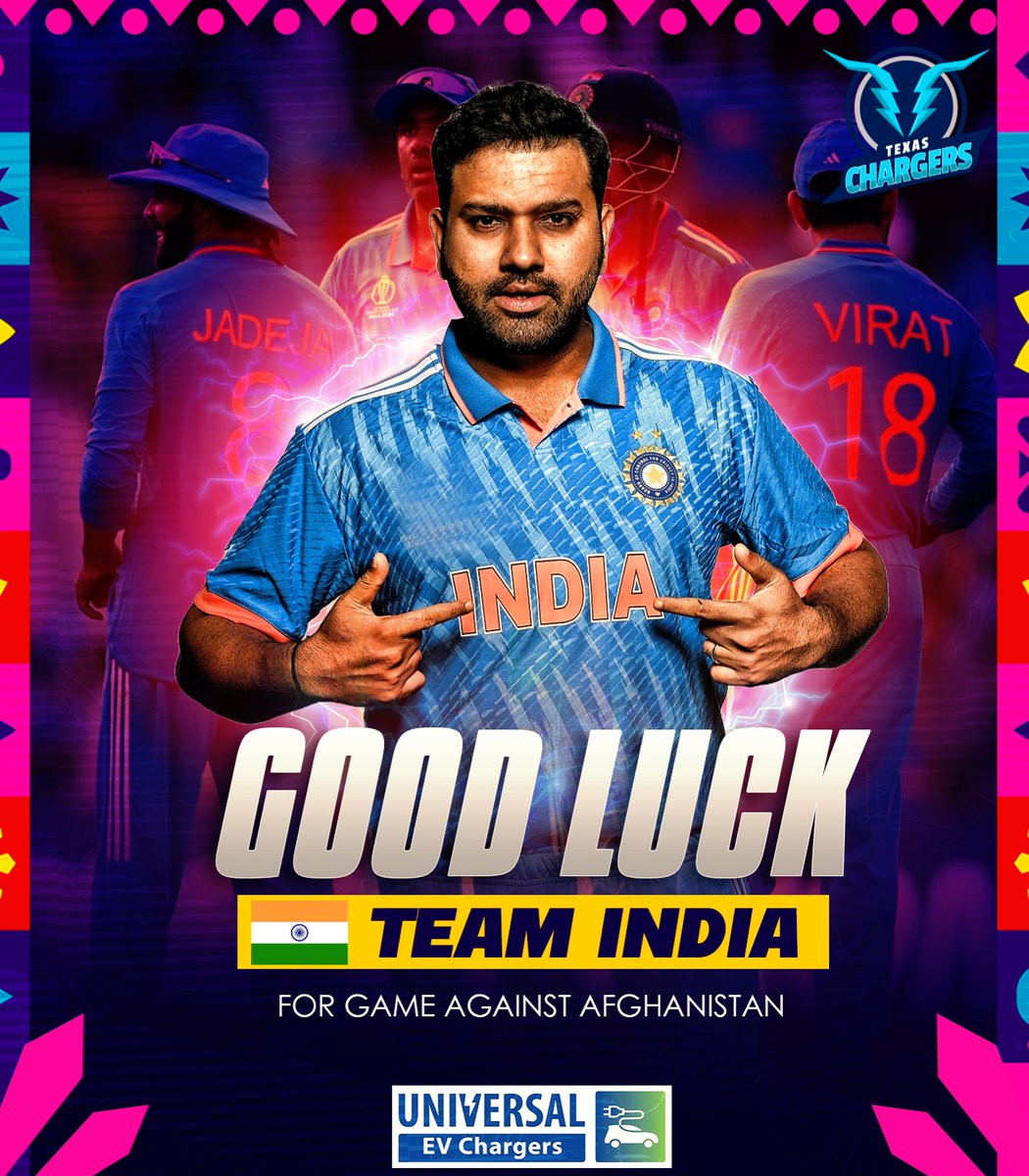 From one blue army to another 💙 Team India, shine bright on the field 🏏 #TexasChargers #CricketWorldCup #USACricket #IndiaCricket #ChargingToVictory