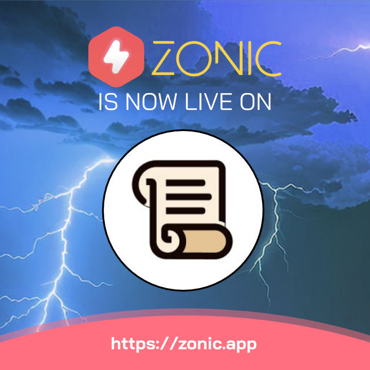 ⚡️🎉 Zonic is now live on <a href="/Scroll_ZKP/">Scroll</a> mainnet! 🎉⚡️

To mark the launch, we've created a commemorative NFT that you can now mint at apetimism.com/launchpad/zoni…. Woo hoooo.

Price: 0.0001 ETH (~$0.16)

Explore all the NFTs on Scroll at zonic.app/explore