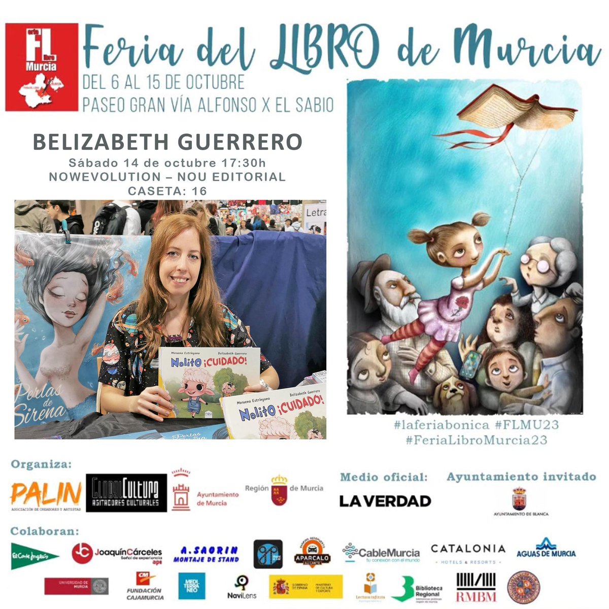 Este sábado 14 estaré firmando en la feria del libro de Murcia 😍❤️📚✍🏻 Can't wait to see you there! #booksigning #books #firmalibros <a href="/NouEditorial/">NOU Editorial</a> <a href="/nowevolution/">#Nowevolution</a>