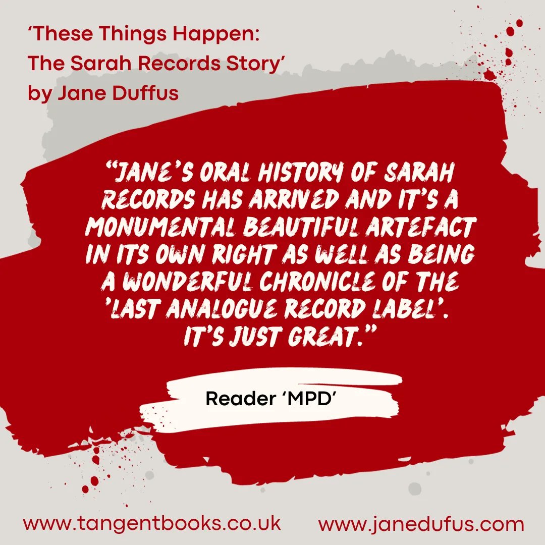 Bristol_Jane's tweet photo. Squeak! It's book launch party day 🎉🎈

At @RoughTrade Bristol, doors at 6.30pm, I'll be chatting with #SarahRecords co-founder Matt Haynes (7.30pm), before @officialblueboy take to the stage at 8.45pm. Squeak!

Last few tickets available on @dicefm via the Rough Trade website. https://t.co/eQDa1SuHEO
