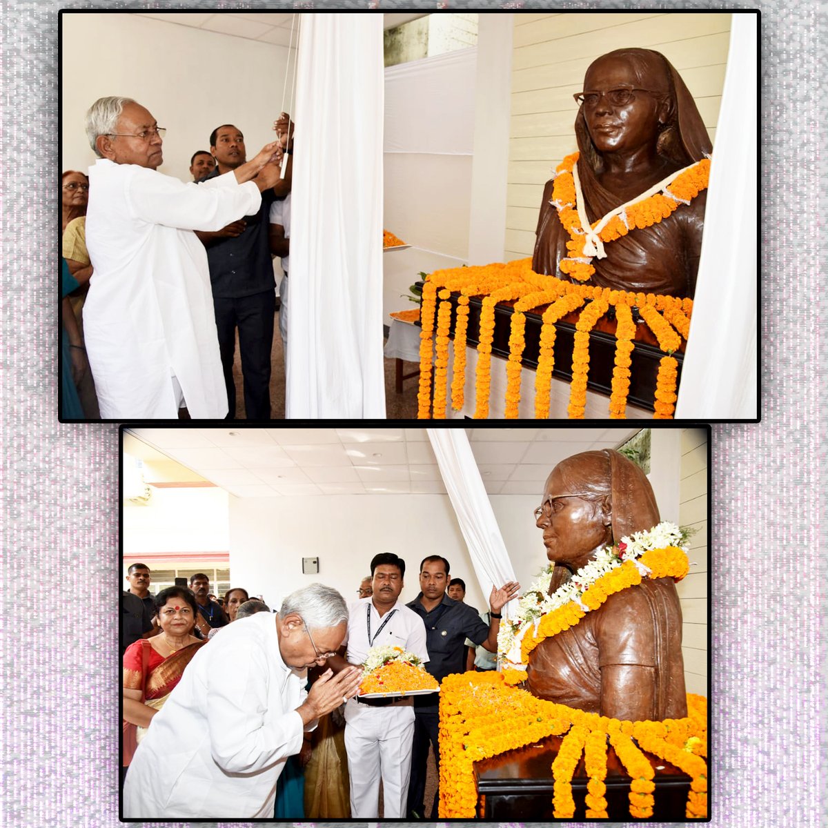 Jduonline's tweet photo. माननीय मुख्यमंत्री श्री @NitishKumar जी ने 'लोकनायक' जयप्रकाश नारायण जी के आवास स्थित महिला चरखा समिति का भ्रमण किया। इस दौरान पार्टी के राष्ट्रीय अध्यक्ष श्री @LalanSingh_1 जी समेत कई लोग मौजूद रहे।

#JDU #Bihar #NitishKumar
#NitishModel #BiharModel https://t.co/72y4qeM1cT