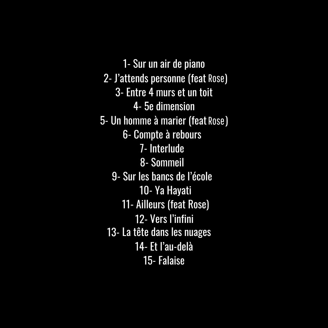 TominoMusique's tweet photo. 🚨Mon album sortira VENDREDI À 10H sur YouTube🚨
En attendant je vous partage la tracklist de mon projet. 
⏳A vendredi… https://t.co/6eTNb8iDFb