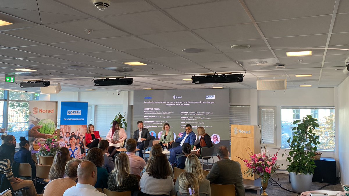 JohanneWalle's tweet photo. If women get the change to participate in agribusinesses, they accelerate, based on experience from Helene Lie from #royalnorwegiansocietyfordevelopment 
#norgesvel #InternationalDayOfTheGirl https://t.co/6tx1JreU5j