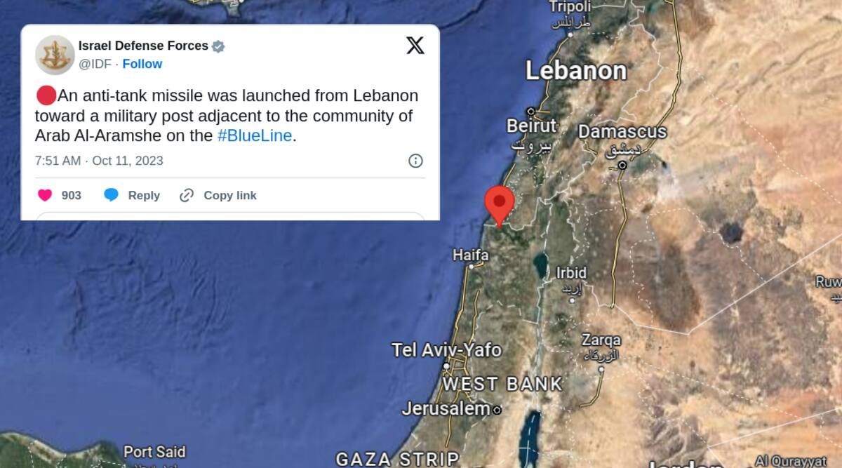 IndianExpress's tweet image. #IEWorld | The Israeli military is carrying out strikes in Lebanon after an anti-tank guided missile was fired from the neighbouring nation at one of its posts near the Blue Line, says report.

Follow live updates here. 

#IsraelPalestineConflict 

indianexpress.com/article/world/…